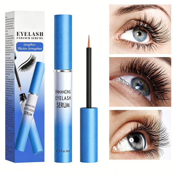 Eyelash Growth Serum,Eyelash Serum Black Thick Eyelash Serum Long Curling,Peptide Lash Enhancer For Longer, Thicker Lashes & Brows,4ml