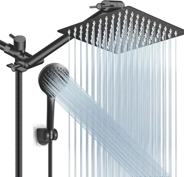 Luxury Rain Shower Head Set – Handheld & Extension Arm