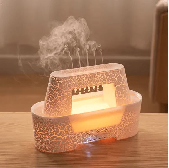 Raindrop Aroma Humidifier – Relaxing LED Mist Diffuser