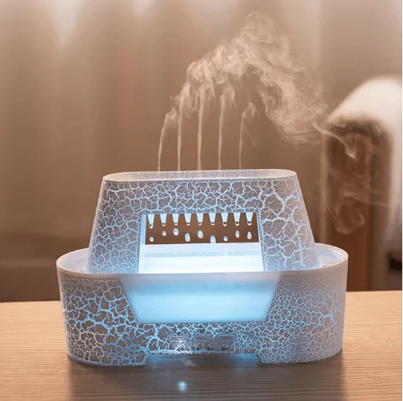 Raindrop Aroma Humidifier – Relaxing LED Mist Diffuser