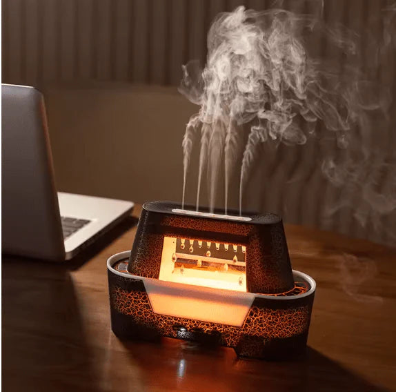 Raindrop Aroma Humidifier – Relaxing LED Mist Diffuser